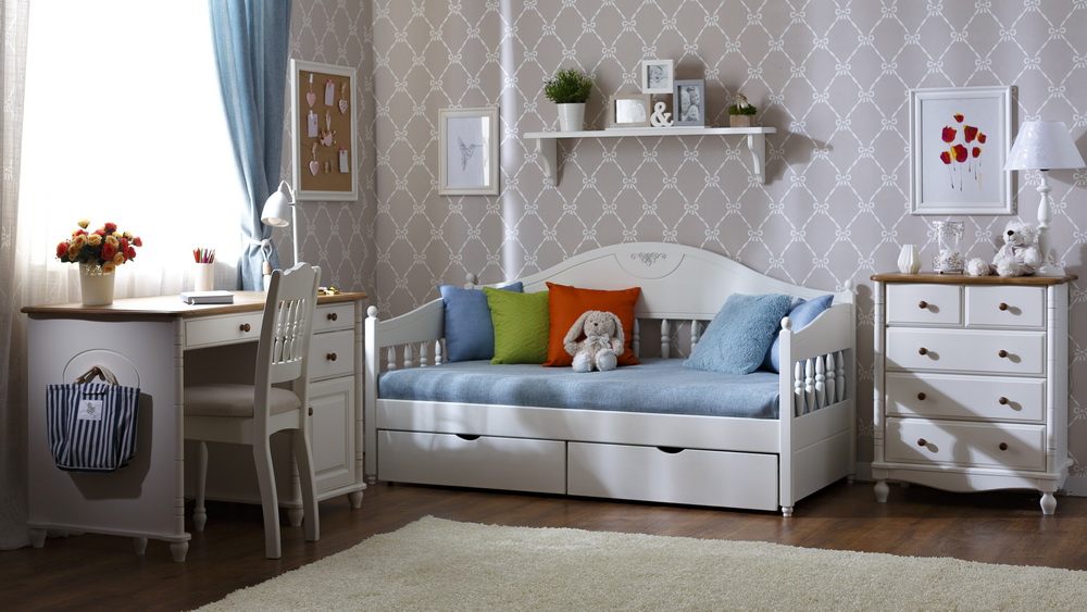 Тахта с 2 ящиками Айно №2 800х2000 с ящиками