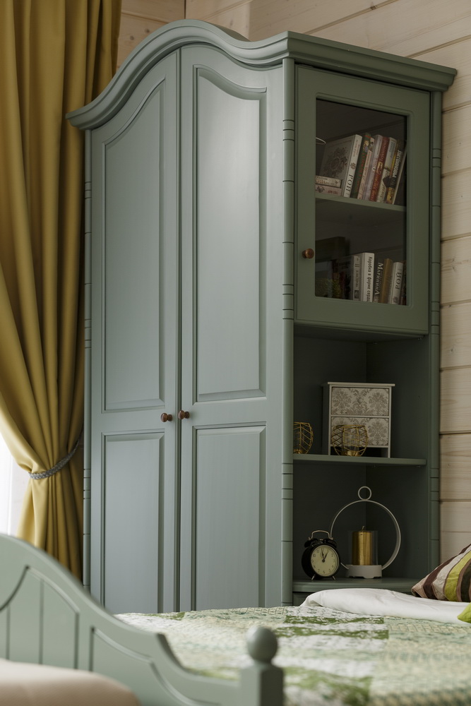 Шкаф с полками массив сосны Айно 2-ств №3