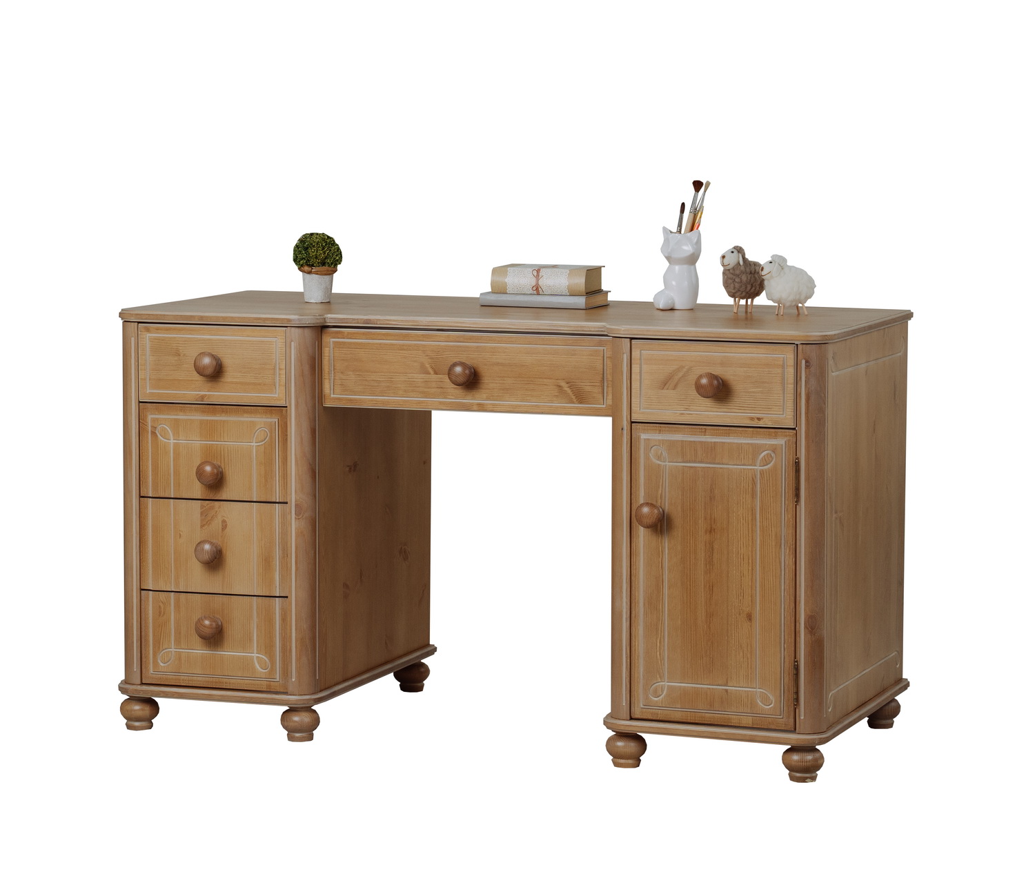 Стол письменный 6 ящиков Бетти №4