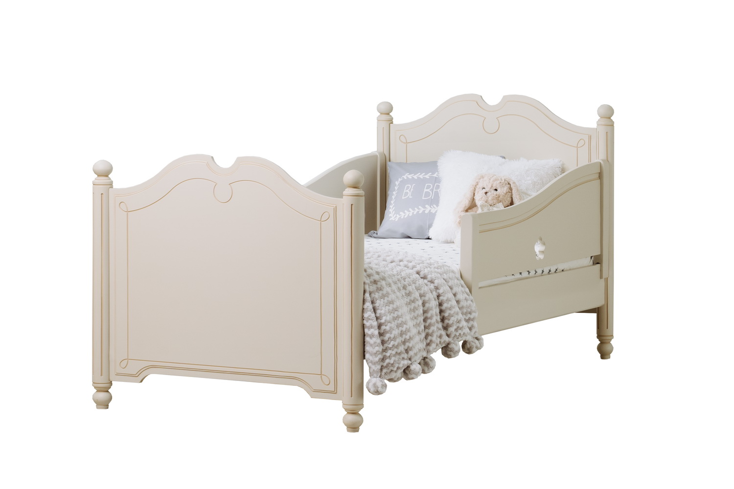 Кровать односпальная массив сосны Бетти №5 800х1800