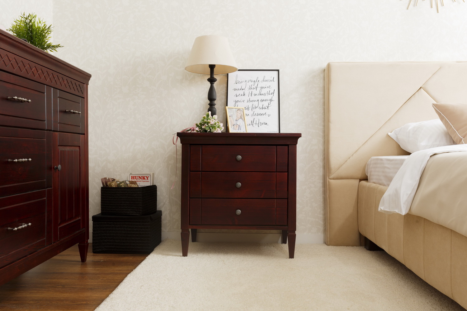 Тумба с ящиками массив сосны Дания №4