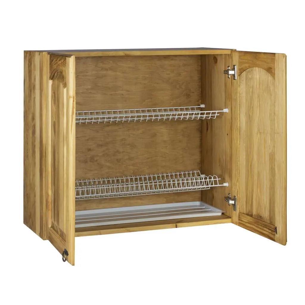 Шкаф настенный Викинг GL №10 массив с/сушкой (600 мм)