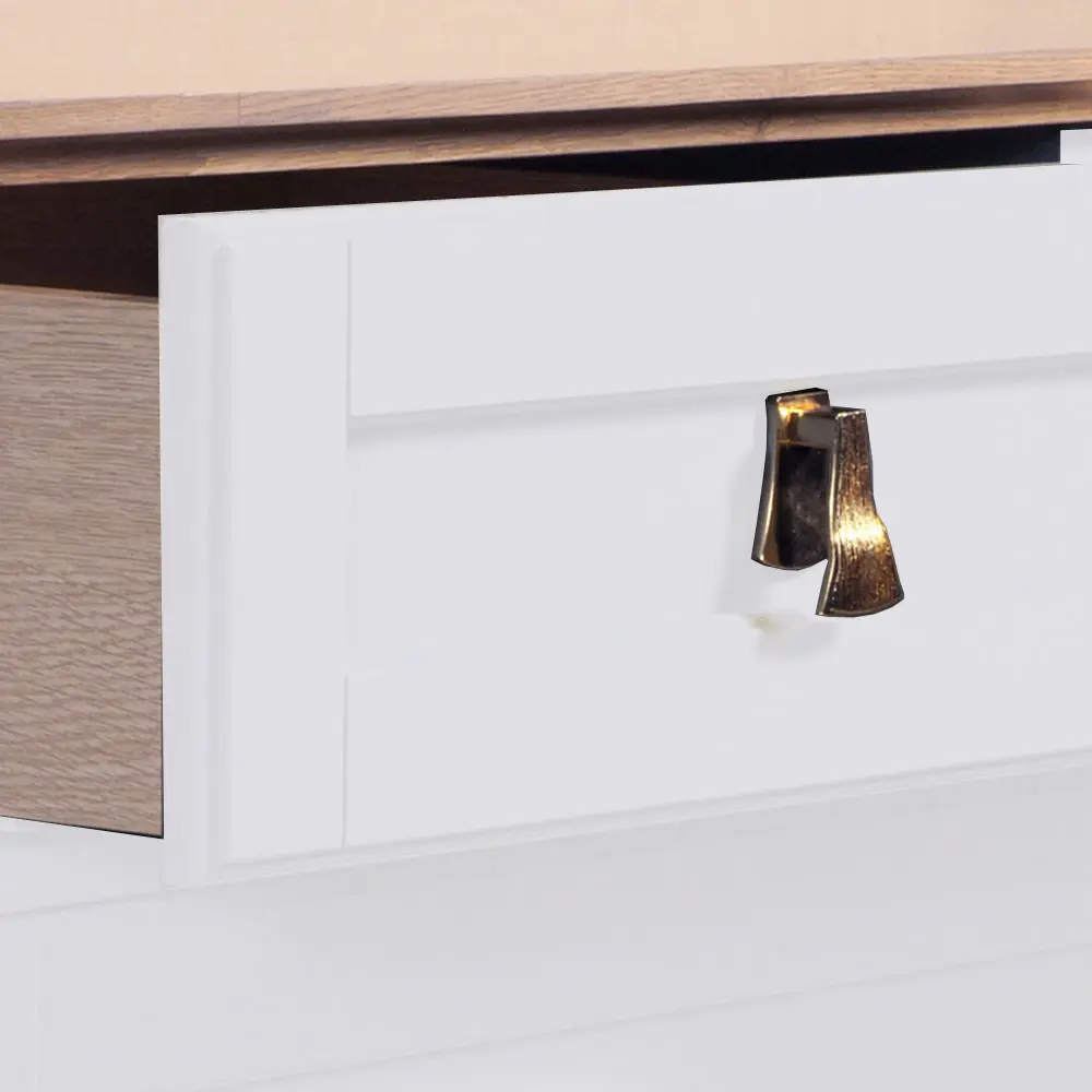 Стол Талья туалетный ГМ 6589, белый/натуральный дуб