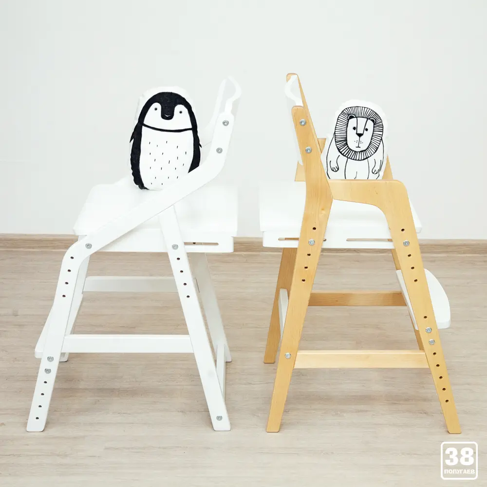 Стул массив березы Rabbit Wood Вуди лак-белый