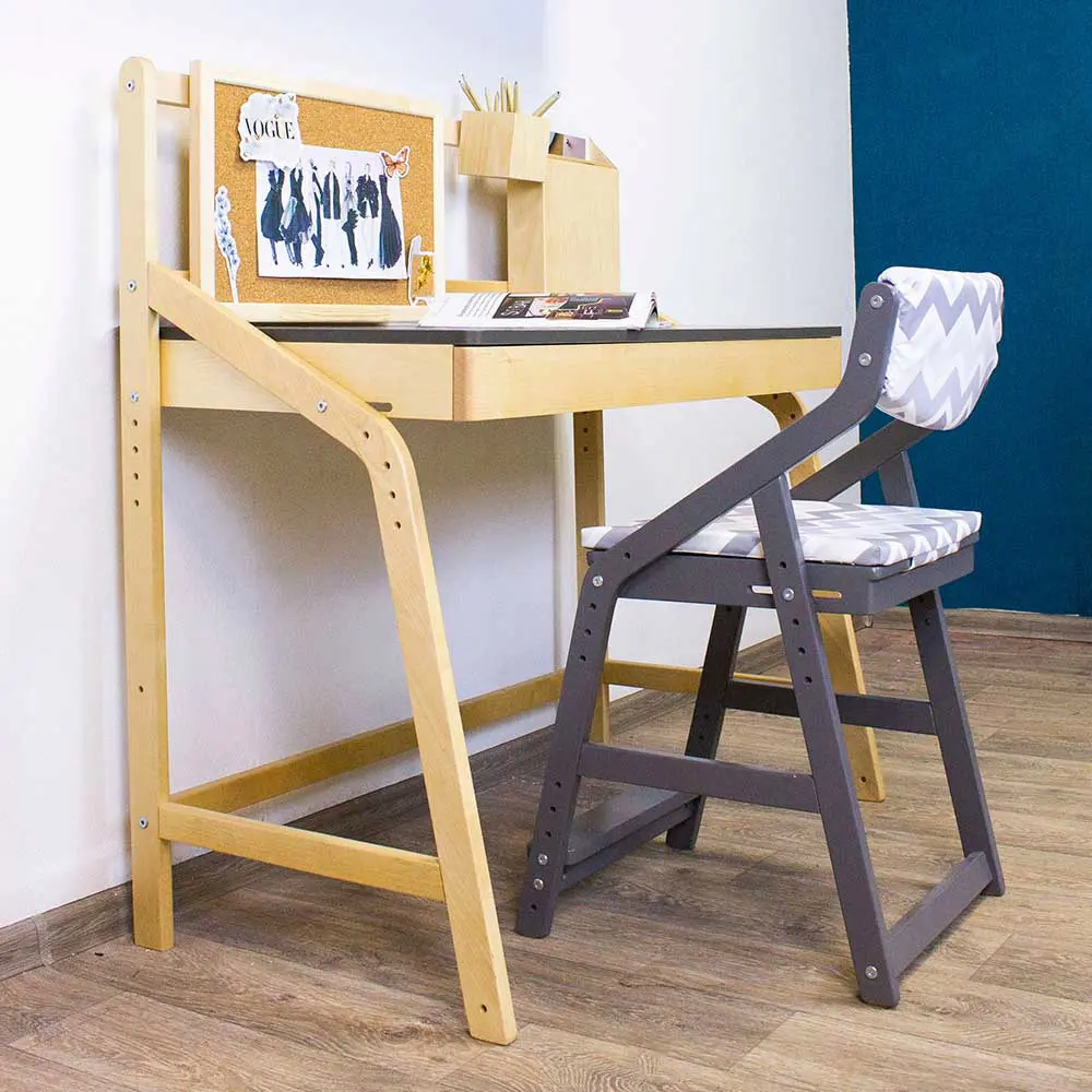 Стол массив Rabbit Wood UNO серый