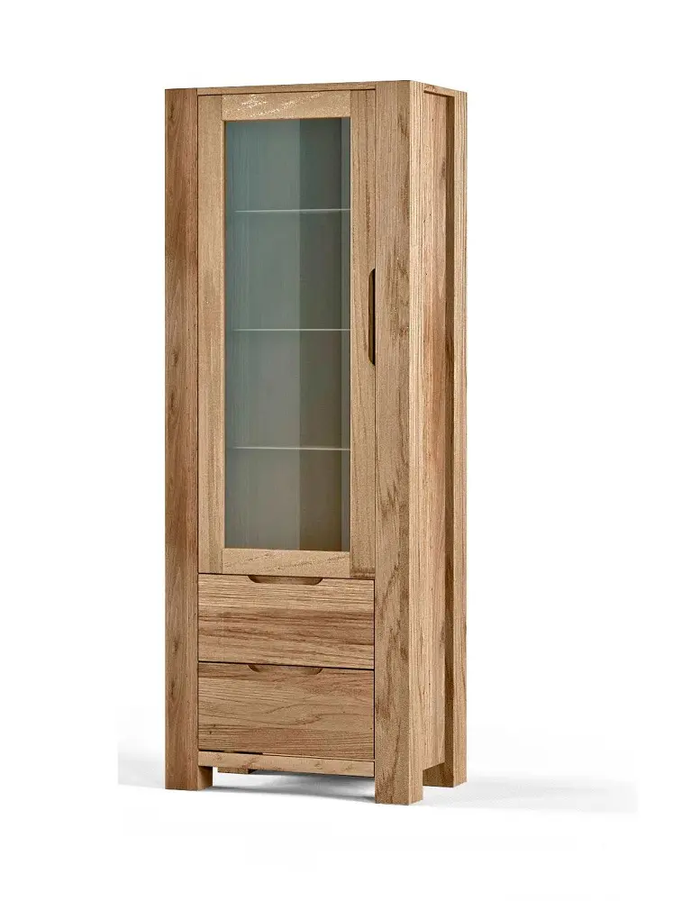 Витрина массив сосны Рива 1-дверная