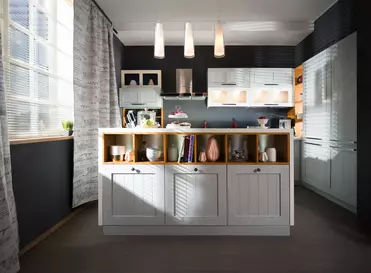   Кухня массив сосны Снежный дуб (цена за п/м)  