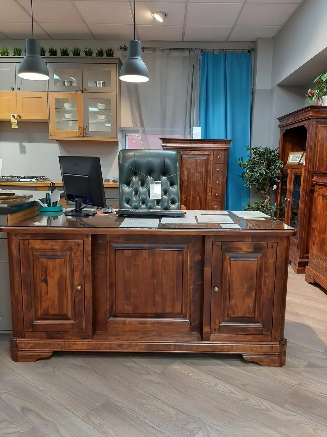 Стол с ящиками Луи Филипп письменный ОВ 03