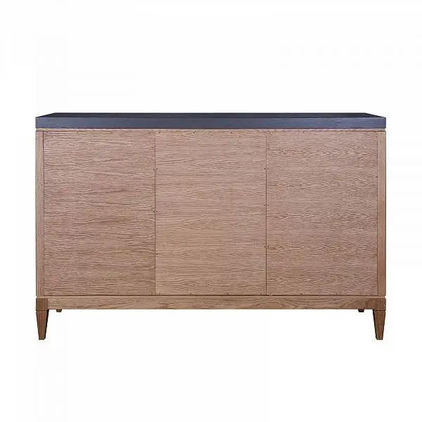 Комод с 4 ящиками массив дуба Фокстрот 324B рельеф (дуб натуральный/бетон)