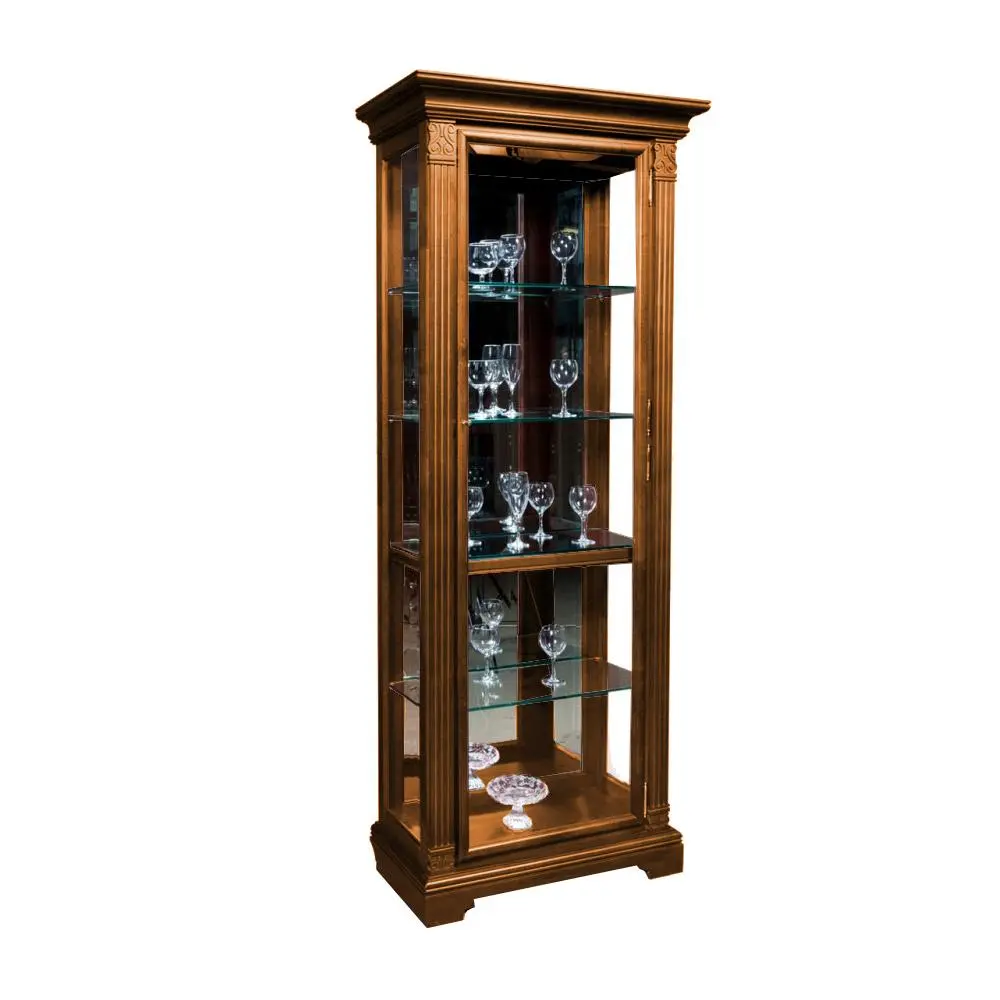 Шкаф Порто с витриной ГМ 5901Е, беловежский орех