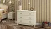 Комод с 3 ящиками белый Верден