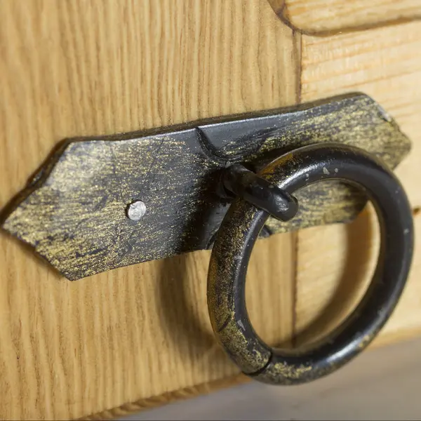 Шкаф настенный угловой Викинг GL №11/1 с дверью массив петли слева