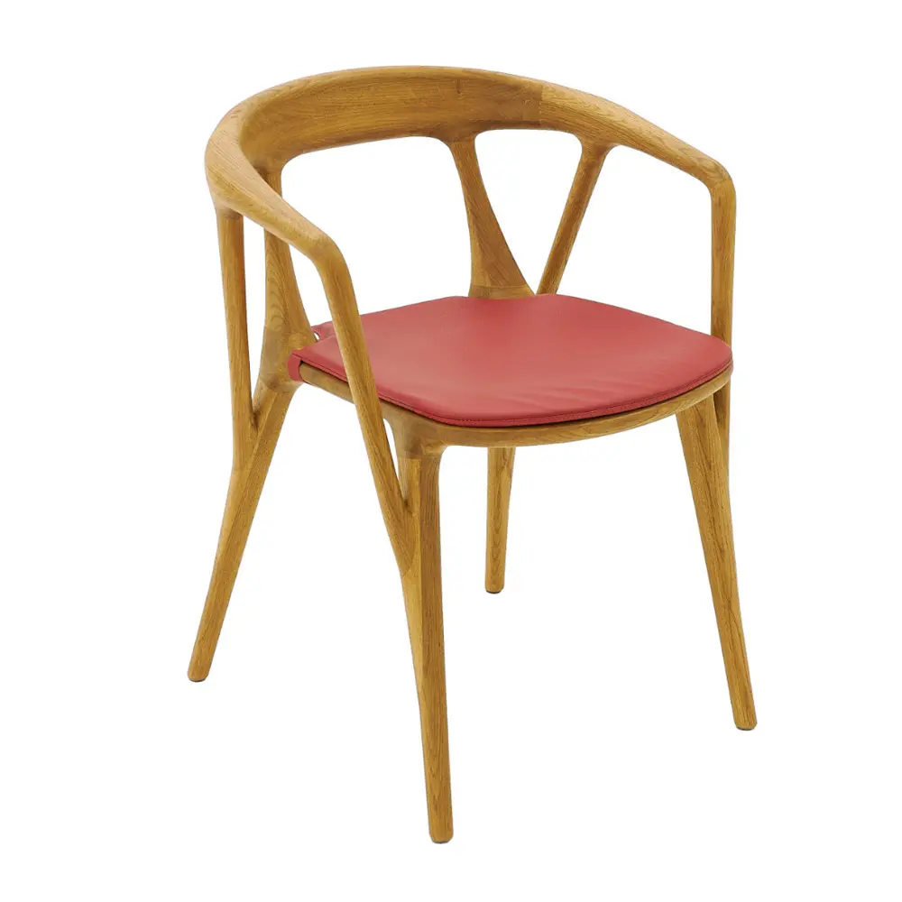 Стул из дуба Винара мягкий кожа