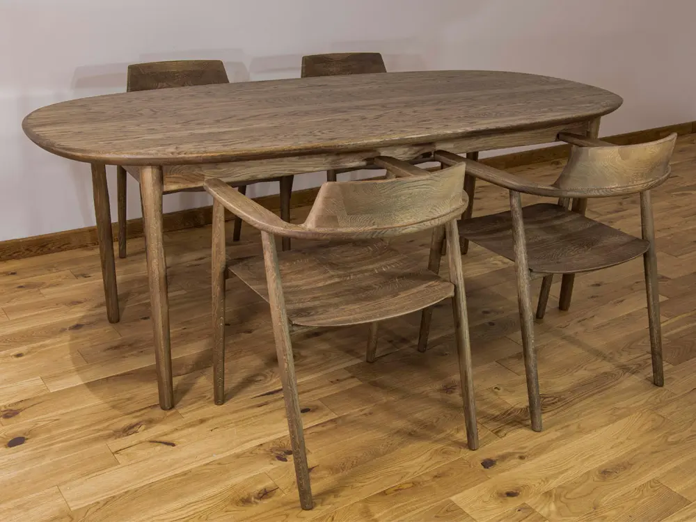 Стол овальный массив Медуза обеденный 1800