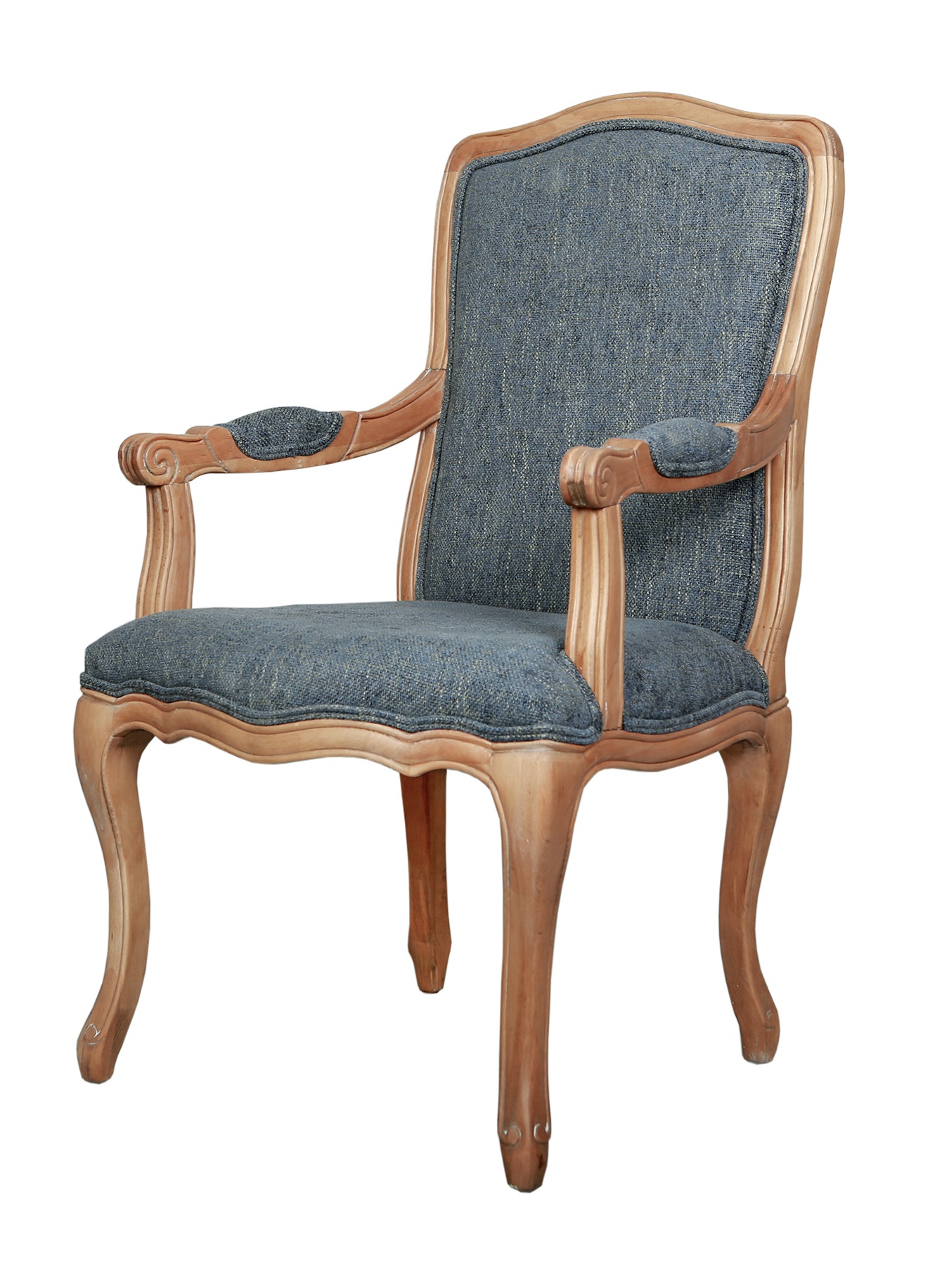 Мягкий стул с подлокотниками Wallis Blue