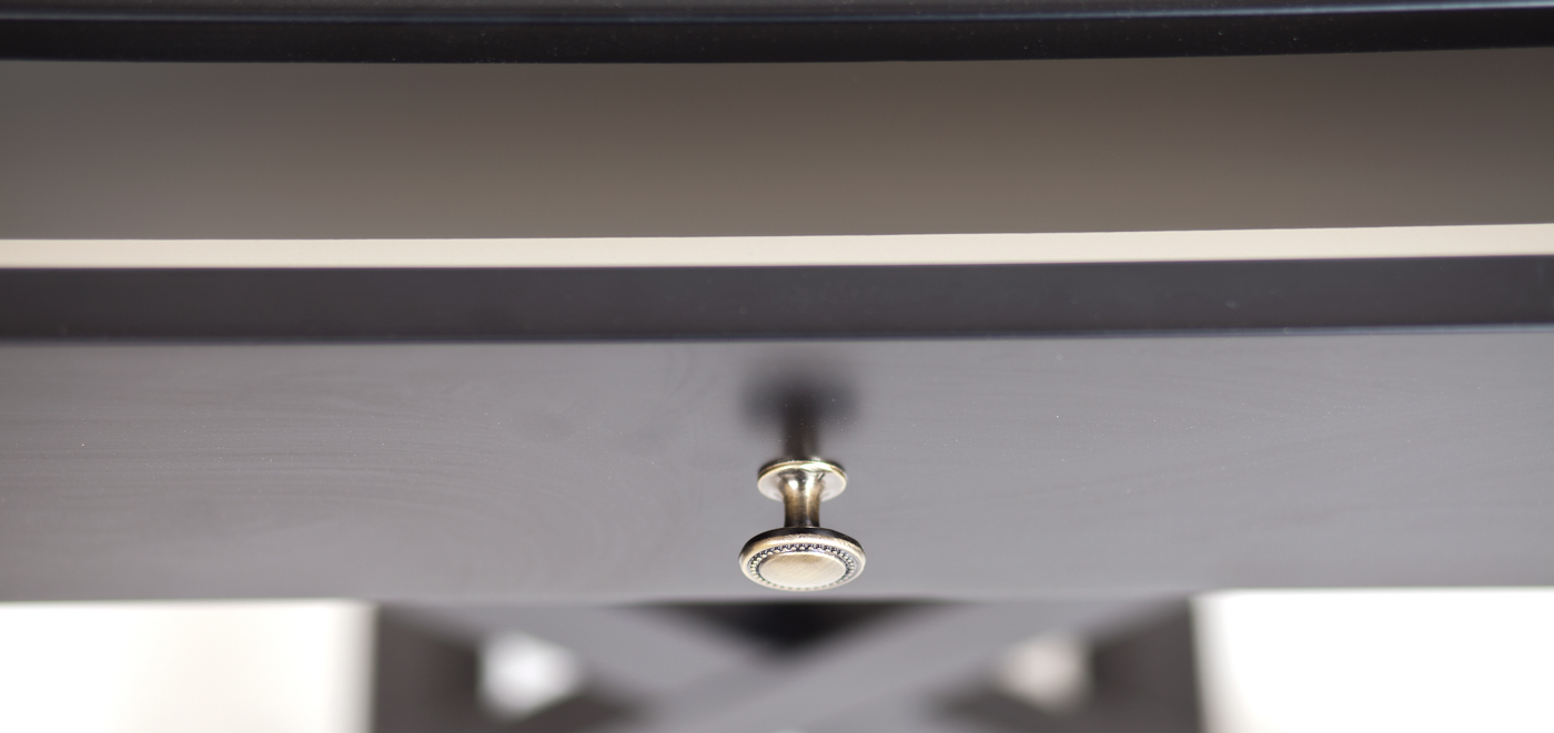 Тумба Черная компактная тумба Tomas black лофт