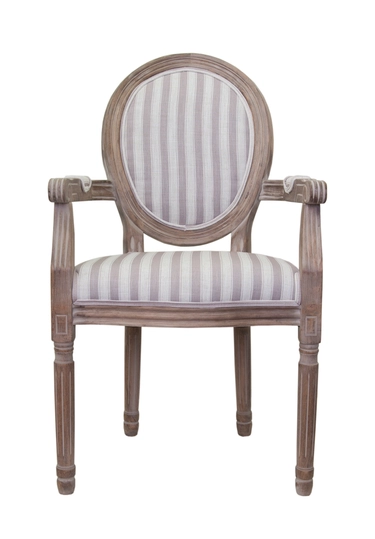 Мягкий стул с подлокотниками Volker Arm Pinstripe