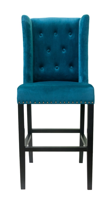Дизайнерский барный стул Skipton Blue Velvet