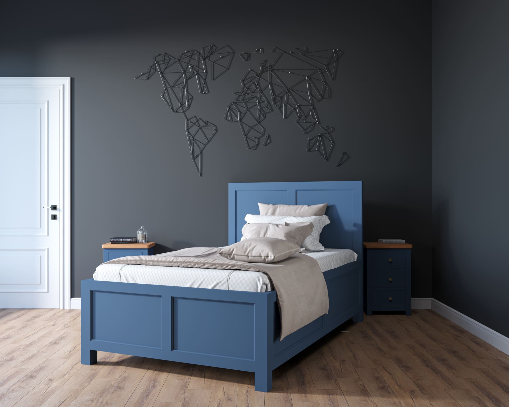 Кровать односпальная массив «Jules Verne» 900х1900