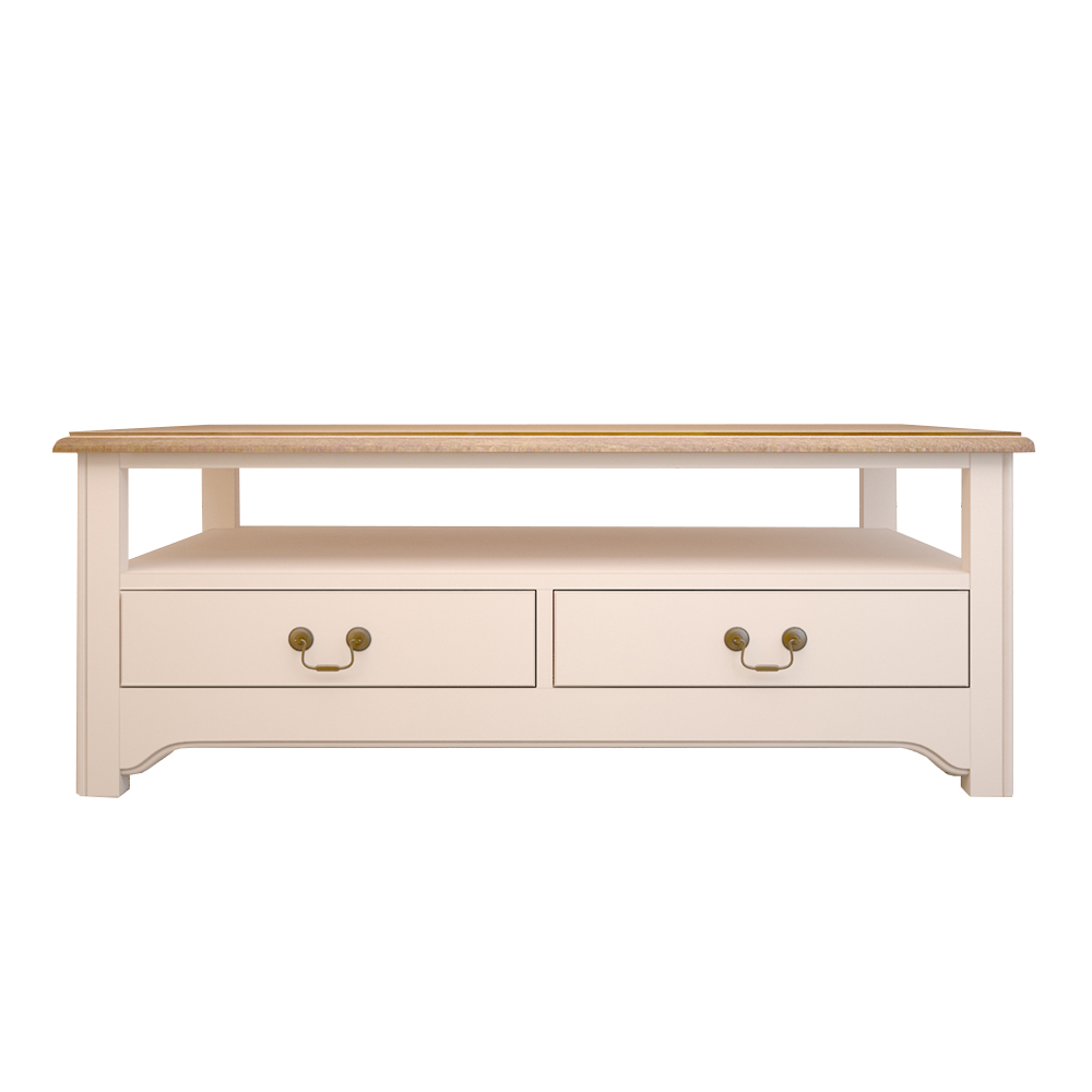 Бежевый журнальный стол "Olivia" 4 ящика