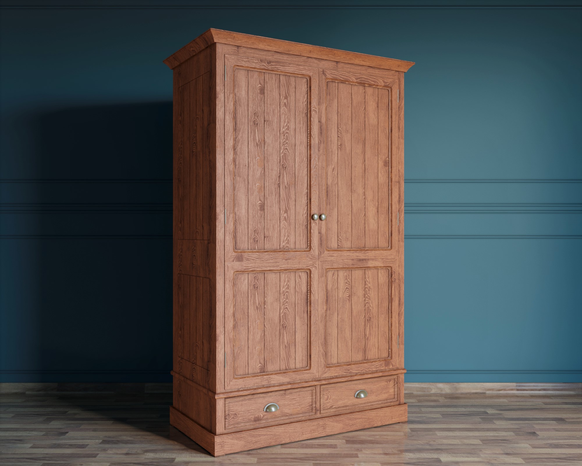 Шкаф двустворчатый с ящиками "Palermo natural"