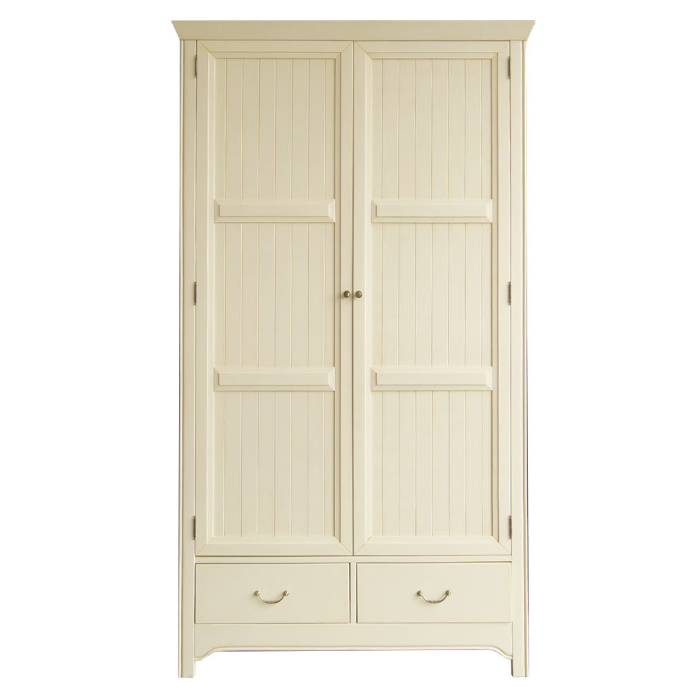 Бежeвый двухстворчатый шкаф "Olivia"