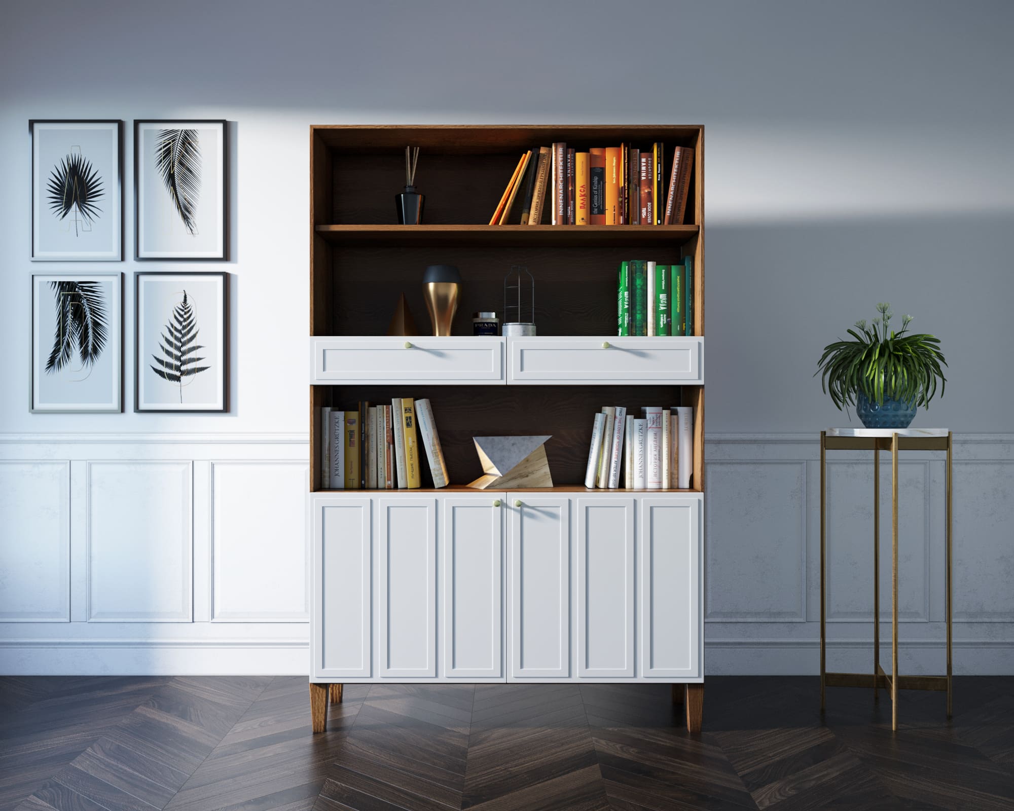 Стеллаж широкий двухстворчатый "Andersen"