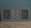 Серый комод "Palermo" с дверками