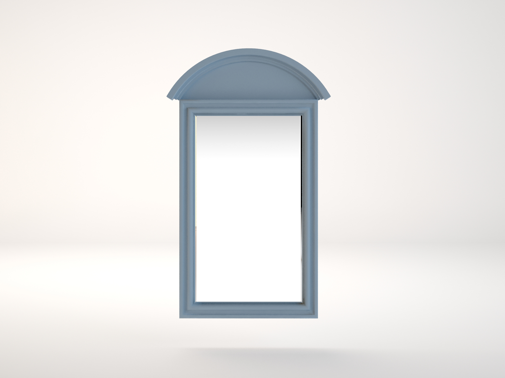 Зеркало дерево "Leontina Blue" прямоугольное