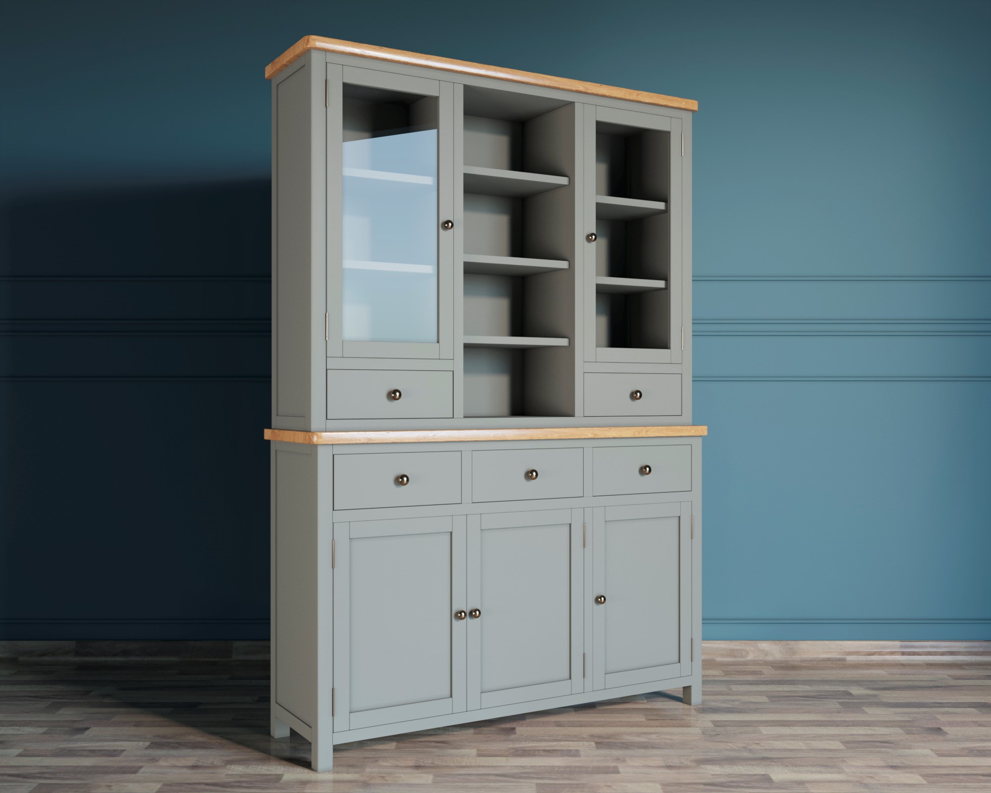 Буфет с 5 ящиками "Jules Verne" серый