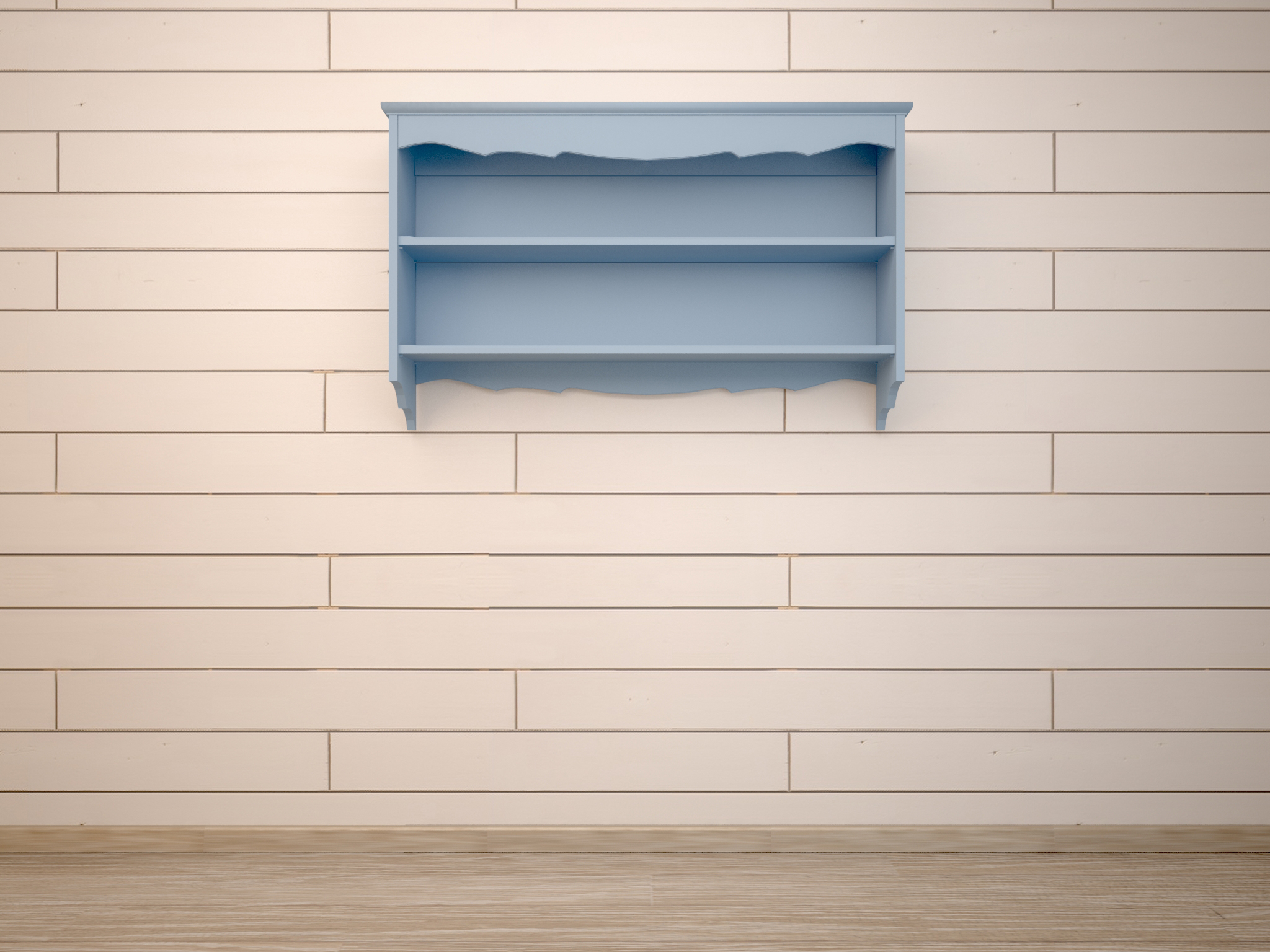 Полка для книг из березы "Leontina Blue"