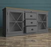 Серый комод "Palermo" с дверками