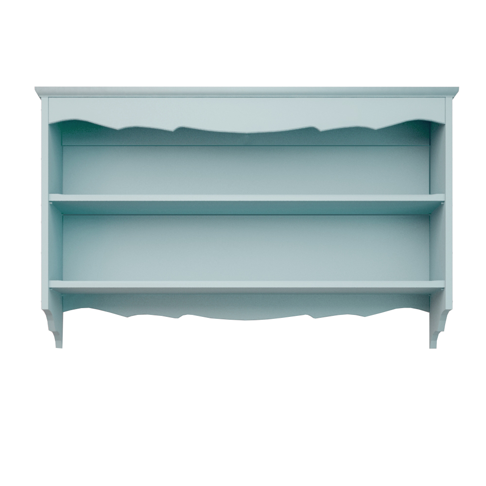 Полка для книг из березы "Leontina Blue"