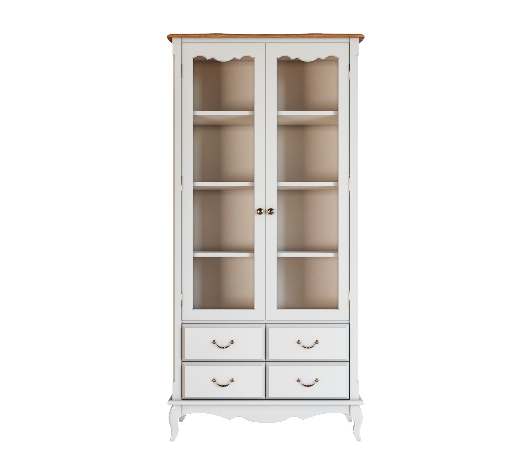 Шкаф "Leontina" для посуды высокий 4 ящика