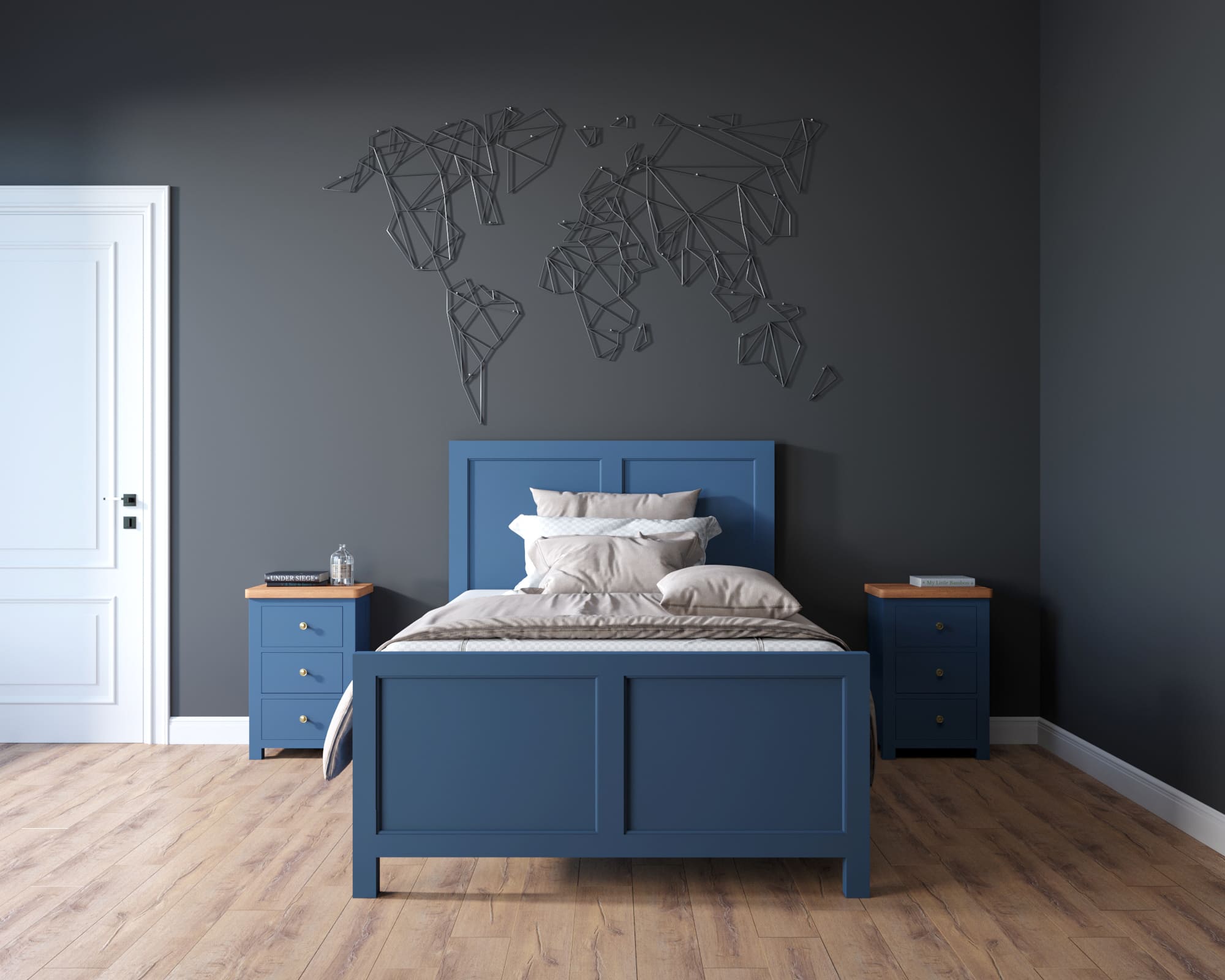 Кровать односпальная массив «Jules Verne» 900х1900