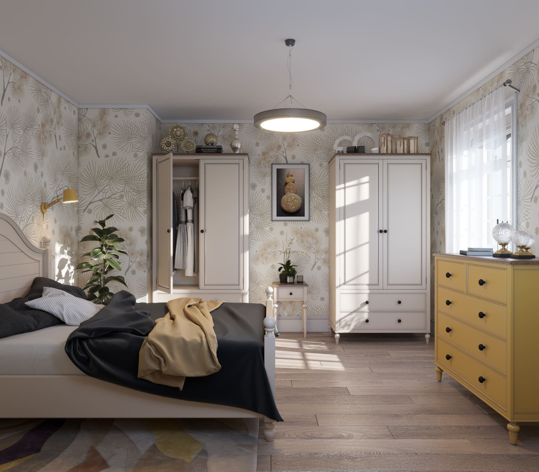 Кровать двуспальная массив "Odri" 1600х2000