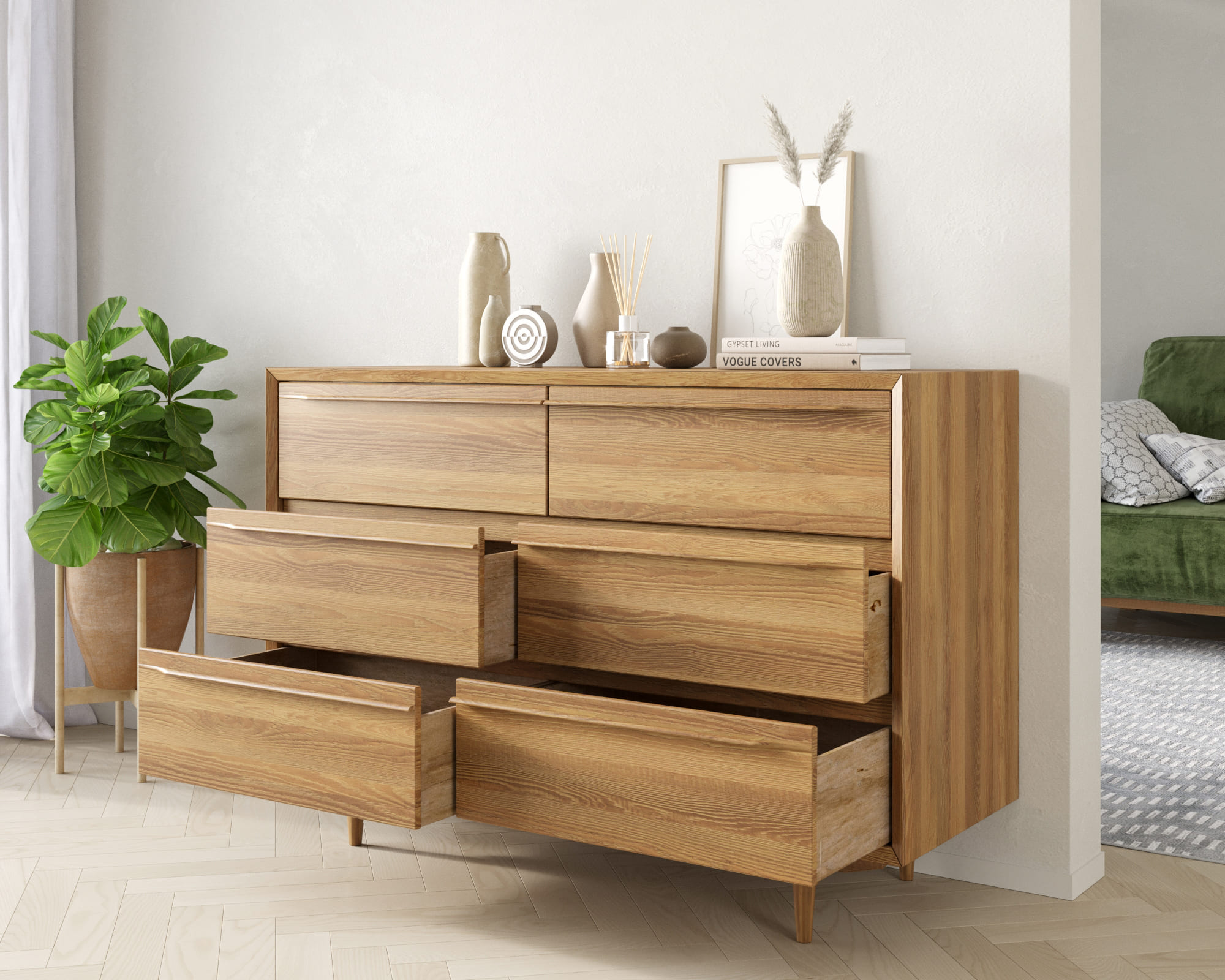 Комод "Bruni" с шестью ящиками