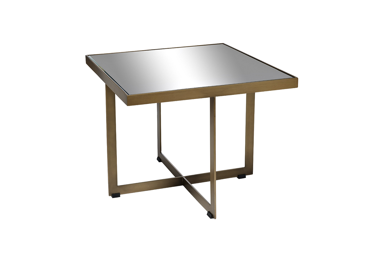 KFG095 Стол журнальный зеркало/матовое золото