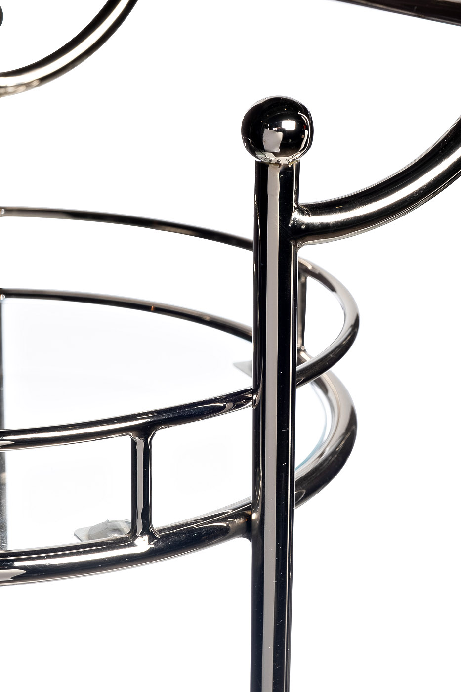 95IM-4651 Тележка сервировочная нерж. сталь/стекло