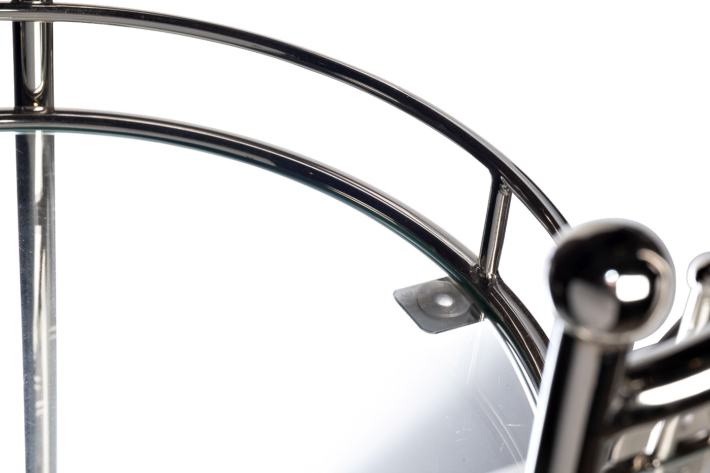 95IM-4651 Тележка сервировочная нерж. сталь/стекло