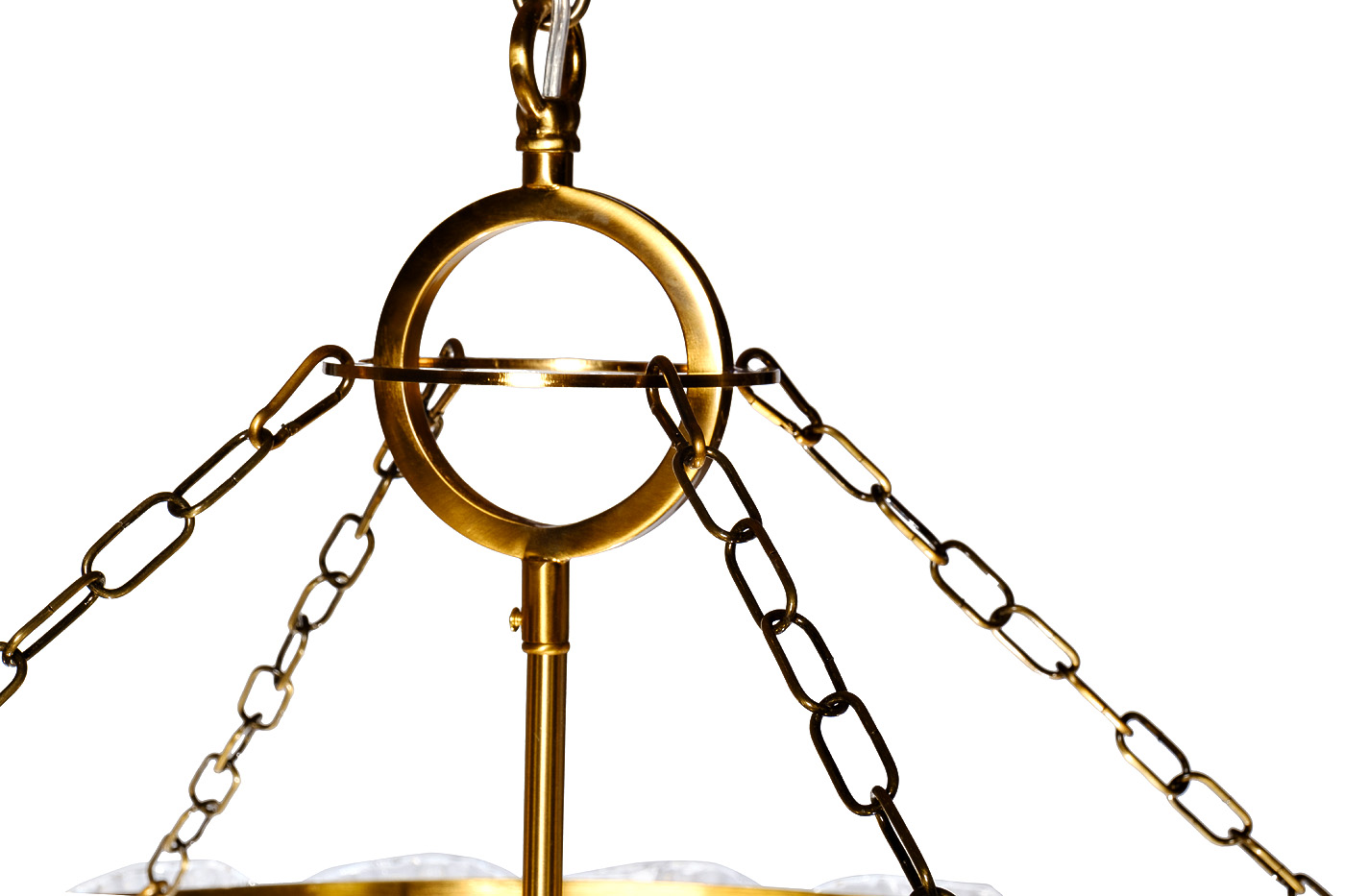 K2KG1102P-8A Люстра Tiara круглая латунь/стекло прозр. d80*h63см