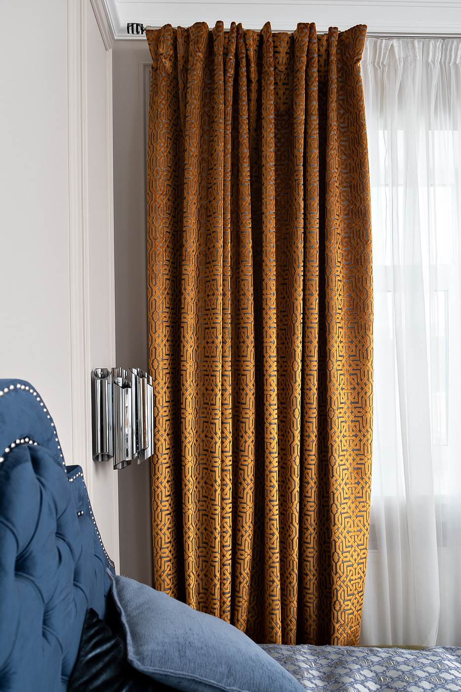 121GD-LATTICE-PORT ORANG Портьера LATTICE оранжевая