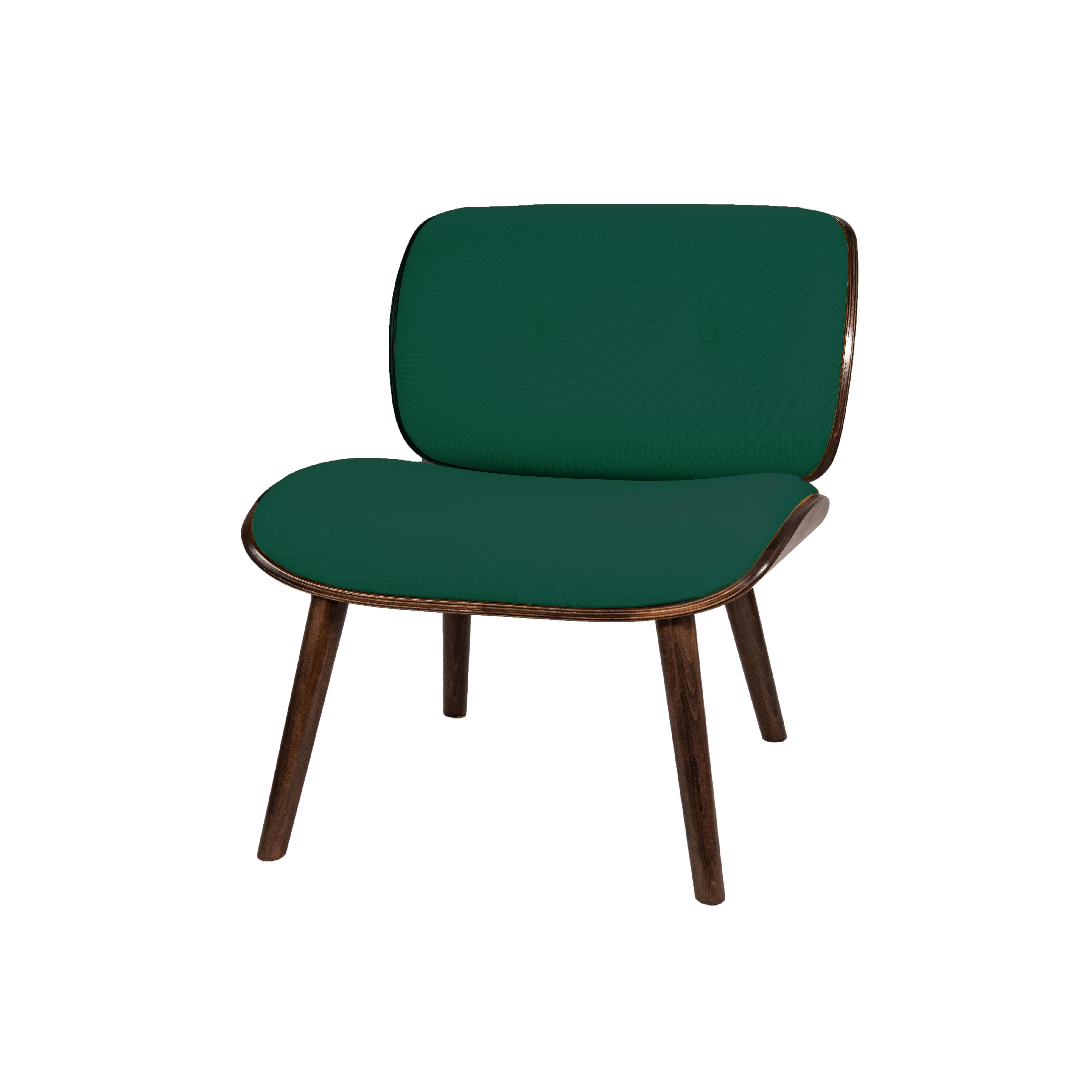 кресло Конда Фреш 25 зелёный каркас Орех