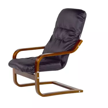 Детское кресло Лайма Kids  Экокожа черный каркас  Вишня