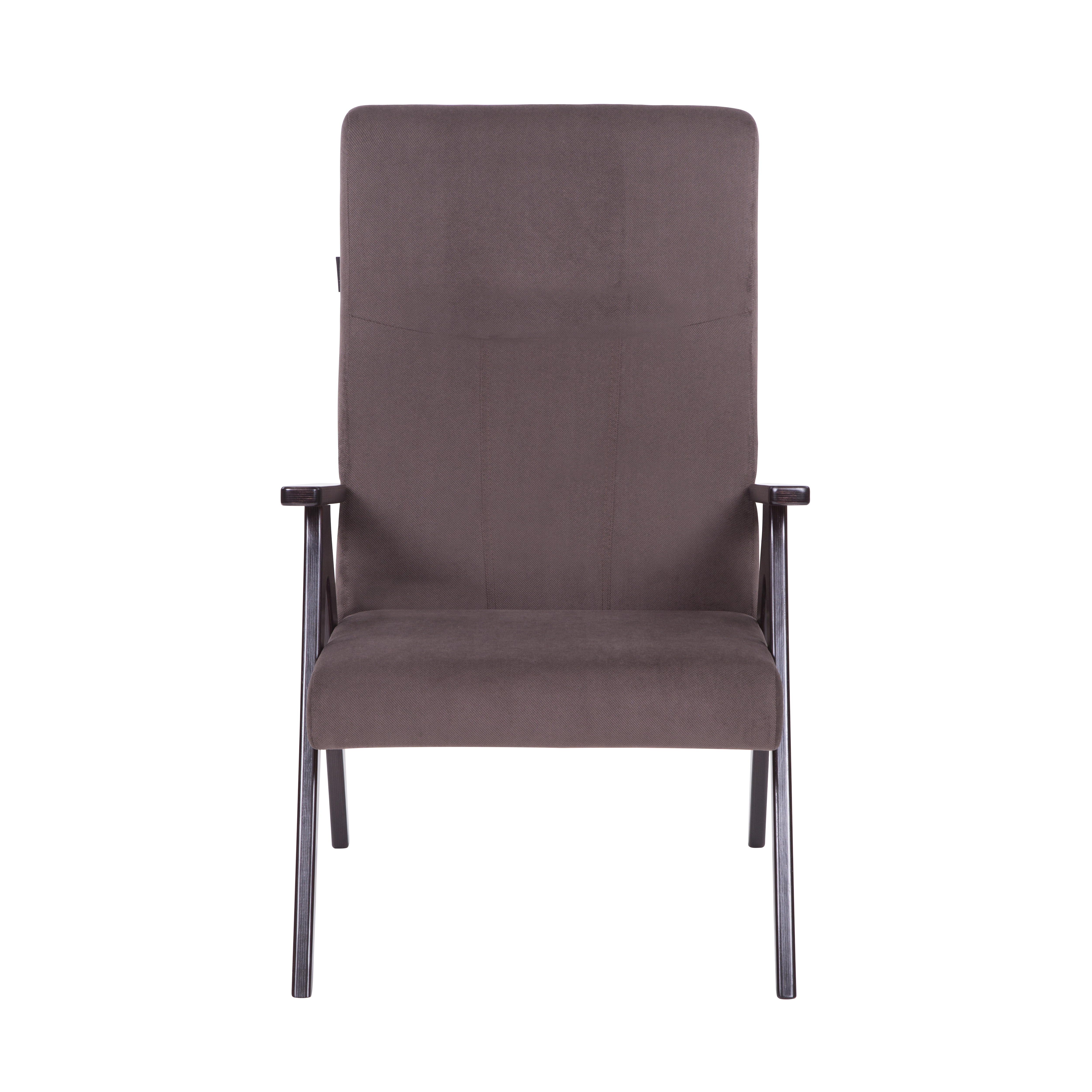 кресло Оскар Грей браун каркас Орех