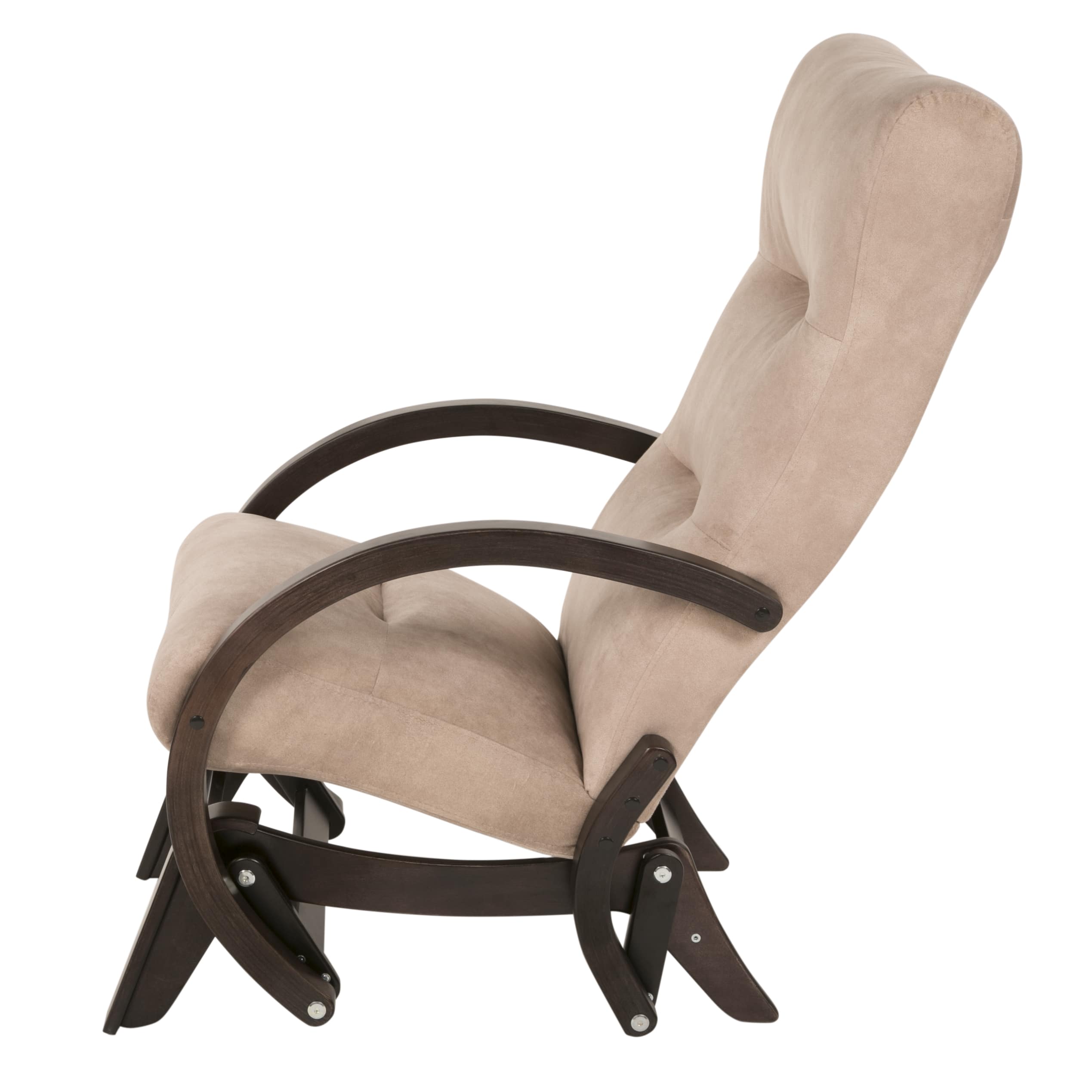 кресло-качалка глайдер Мэтисон Крем-брюле каркас Венге структура