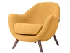  Кресло Элиано  Охра каркас  Орех