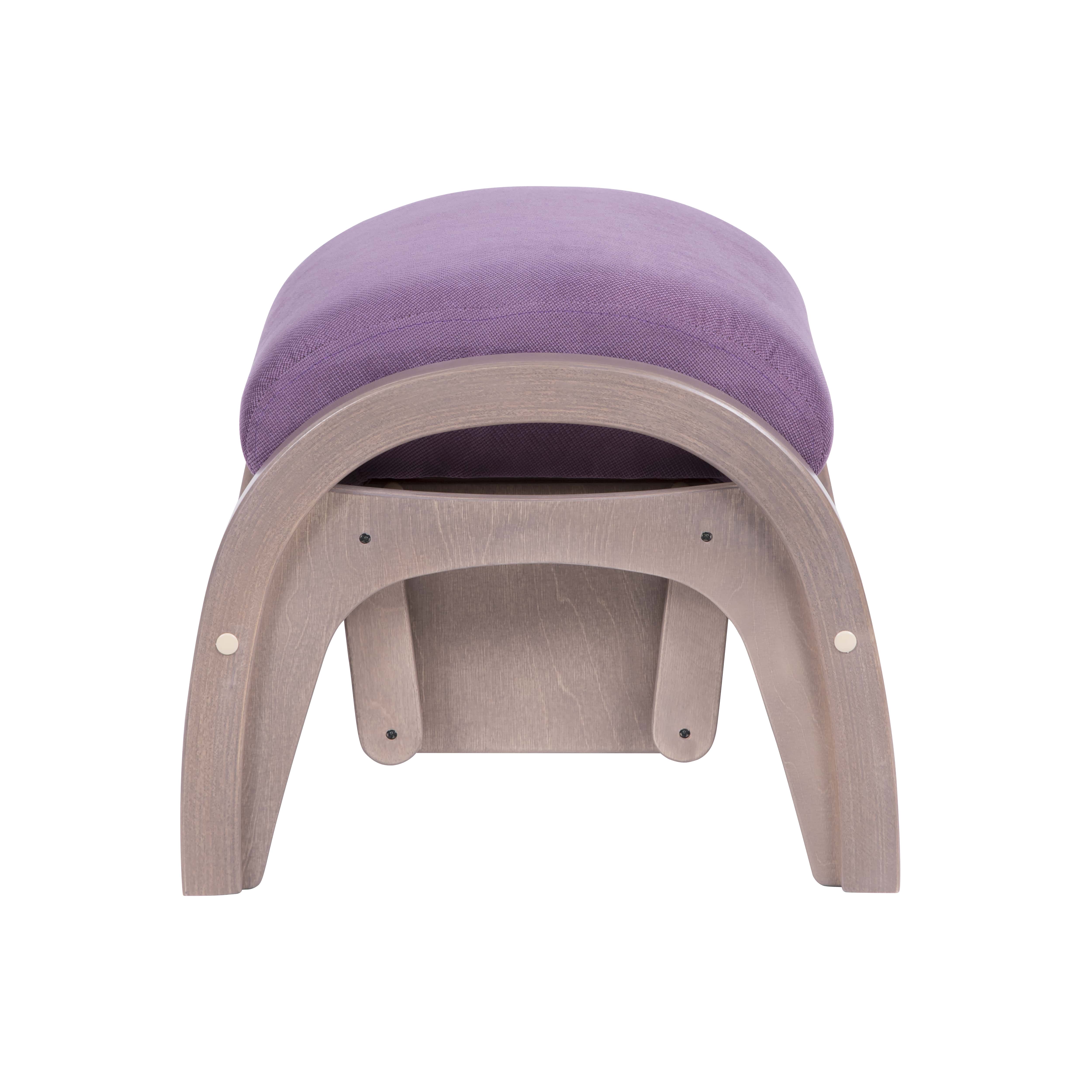 пуф Мэтисон Лиловый каркас Шимо