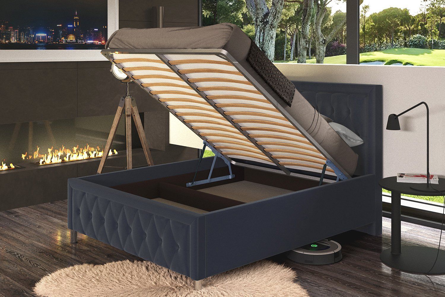 Кровати с подъемным механизмом