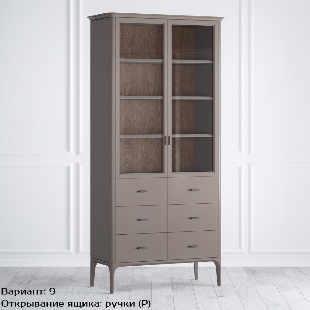 Шкаф книжный 6 ящиков Pr082D-bosco